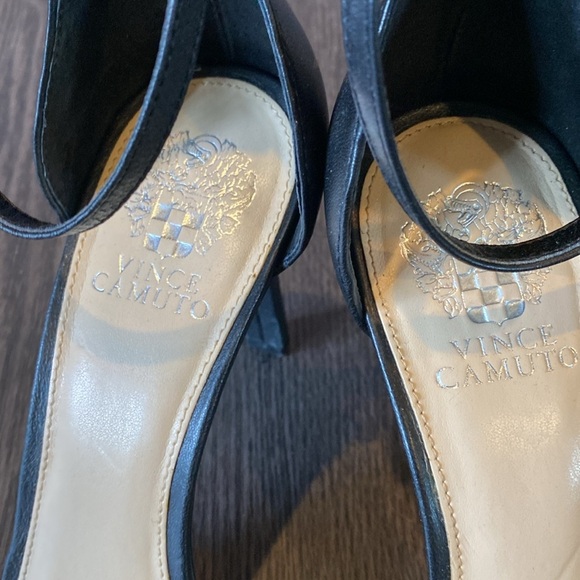 Vince Camuto stilettos. Size 11. Black open toe, ankle strap. - Picture 4 of 12